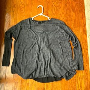 Ann Taylor XL zip n back light sweater top